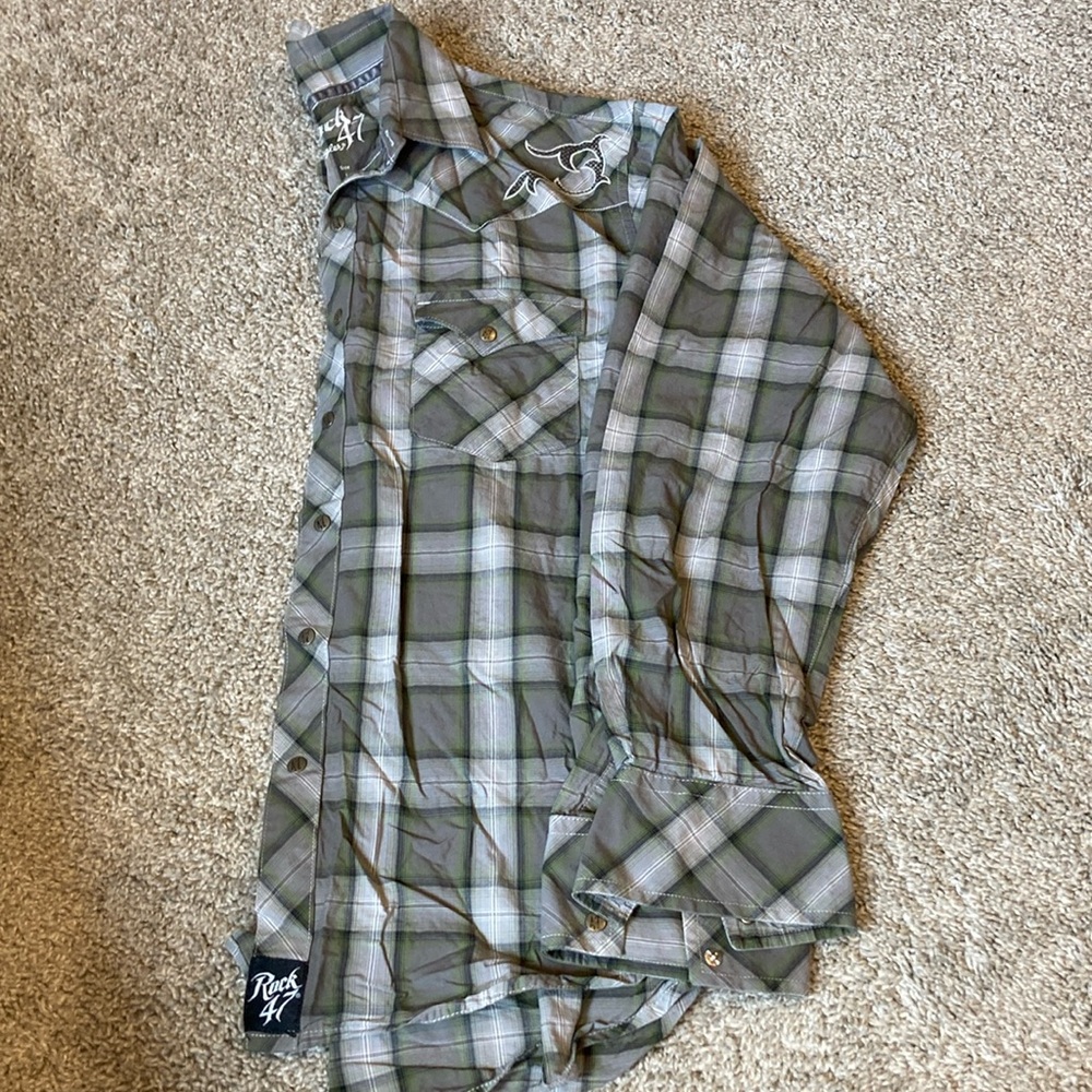 EUC Mens Wrangler Pearl Snap